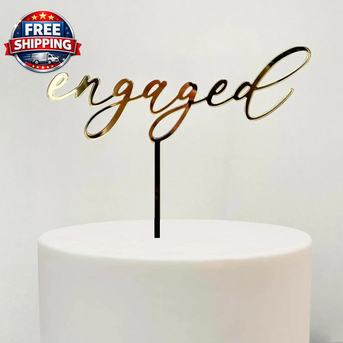 Gold acrylic engaged - acrylic,